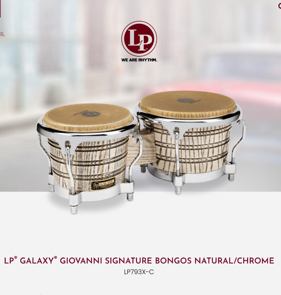 Latin Percussion Galaxy Giovanni Signature Bongos